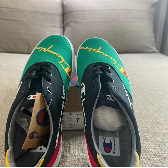 Champion Red Black Green Swipe Color Block - Picture 6 of 7